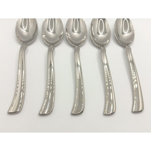 Lenox Simply Fine Twist 5 Piece Teaspoon Set 18/10 Stainless Vietnam New - Picture 3 of 9